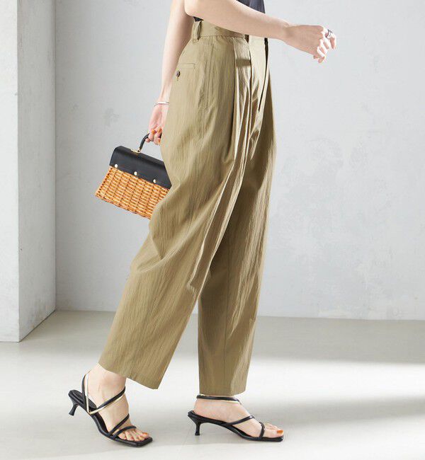 SHIPS for women「〈手洗い可能〉コットン ナイロン タック パンツ」|その他|