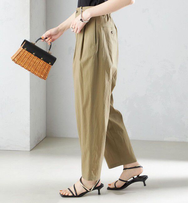 SHIPS for women「〈手洗い可能〉コットン ナイロン タック パンツ」|その他|