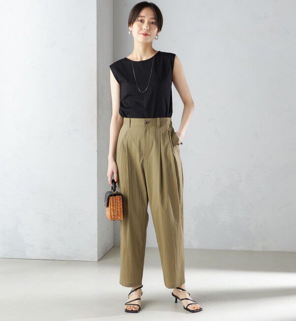 SHIPS for women「〈手洗い可能〉コットン ナイロン タック パンツ」|その他|