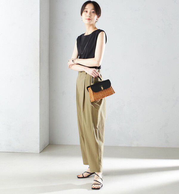 SHIPS for women「〈手洗い可能〉コットン ナイロン タック パンツ」|その他|