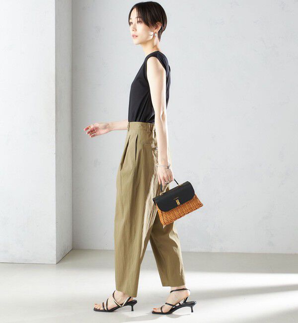 SHIPS for women「〈手洗い可能〉コットン ナイロン タック パンツ」|その他|