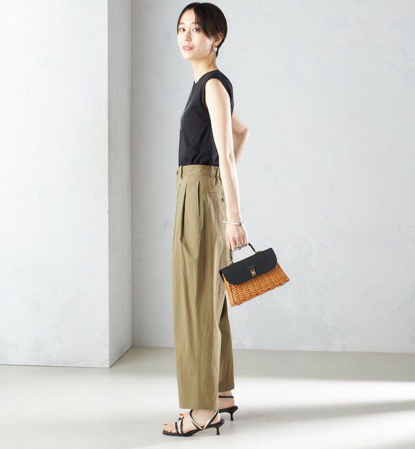 SHIPS for women「〈手洗い可能〉コットン ナイロン タック パンツ」|その他|