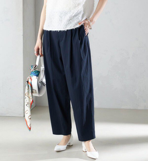 SHIPS for women「〈手洗い可能〉コットン ナイロン タック パンツ」|その他|