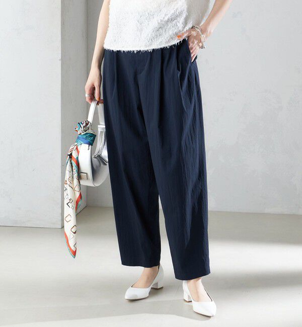 SHIPS for women「〈手洗い可能〉コットン ナイロン タック パンツ」|その他|