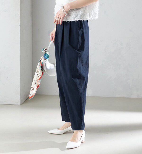 SHIPS for women「〈手洗い可能〉コットン ナイロン タック パンツ」|その他|