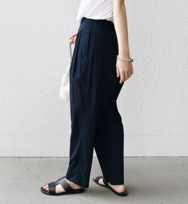 SHIPS for women「〈手洗い可能〉コットン ナイロン タック パンツ」|その他|