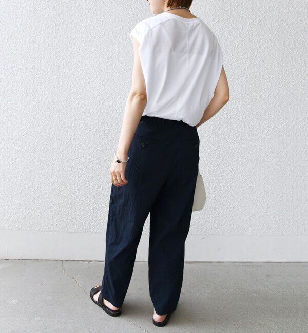 SHIPS for women「〈手洗い可能〉コットン ナイロン タック パンツ」|その他|