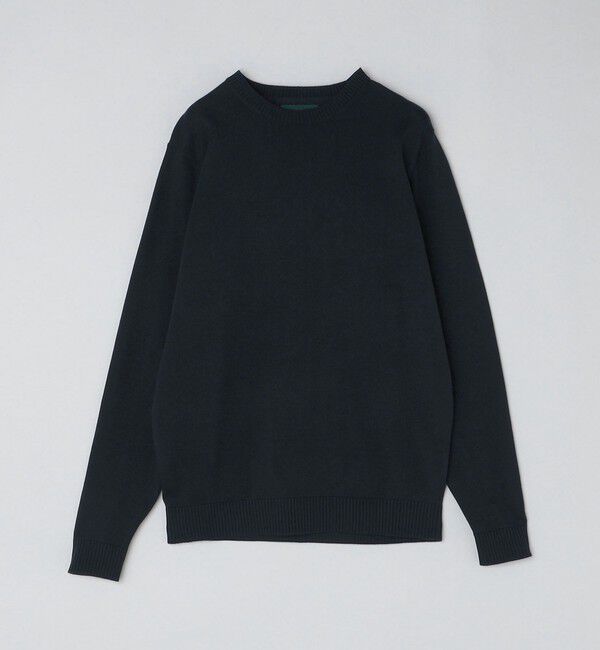 SHIPS「ALANPANE: 14ゲージ コットン クルーネック ニット」|ニット・セーター|ネイビー