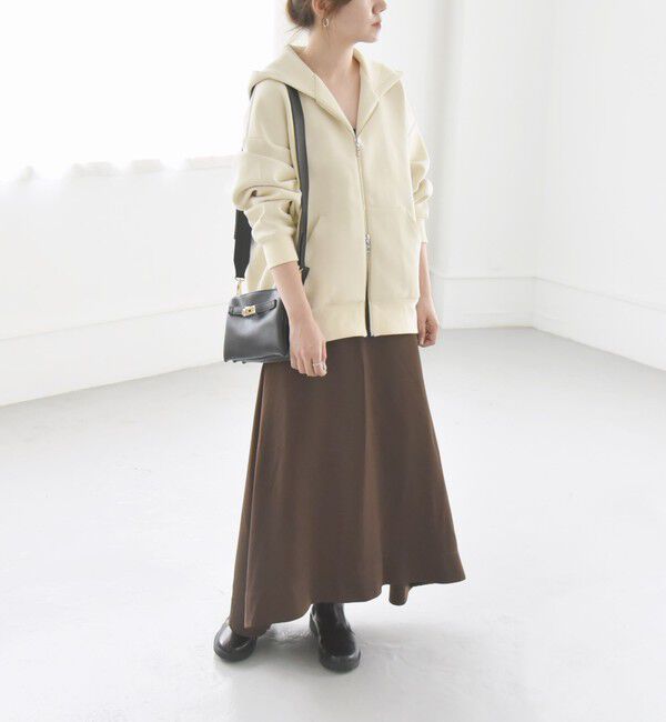 quaranciel「quaranciel:〈洗濯機可能〉シルキー サテン フレア スカート」|フレア|