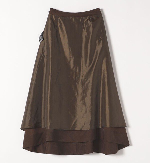 quaranciel「quaranciel:〈洗濯機可能〉シルキー サテン フレア スカート」|フレア|