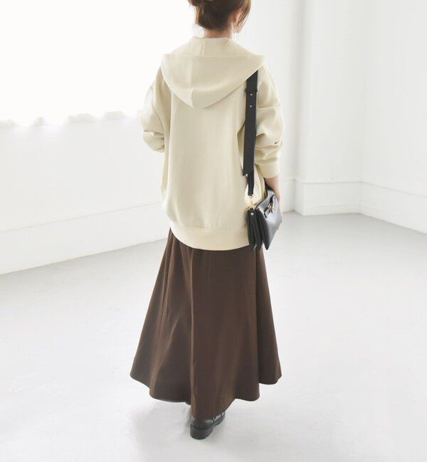 quaranciel「quaranciel:〈洗濯機可能〉シルキー サテン フレア スカート」|フレア|