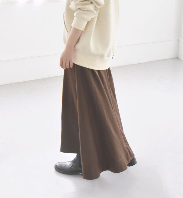 quaranciel「quaranciel:〈洗濯機可能〉シルキー サテン フレア スカート」|フレア|
