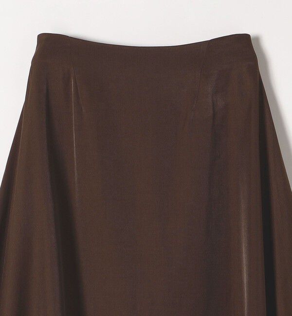 quaranciel「quaranciel:〈洗濯機可能〉シルキー サテン フレア スカート」|フレア|