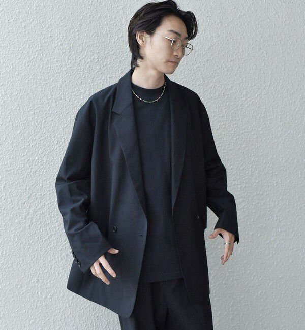 SHIPS any「SHIPS any: オーバーサイズ ウール混 ダブルジャケット (セットアップ対応)◇」|テーラードジャケット|