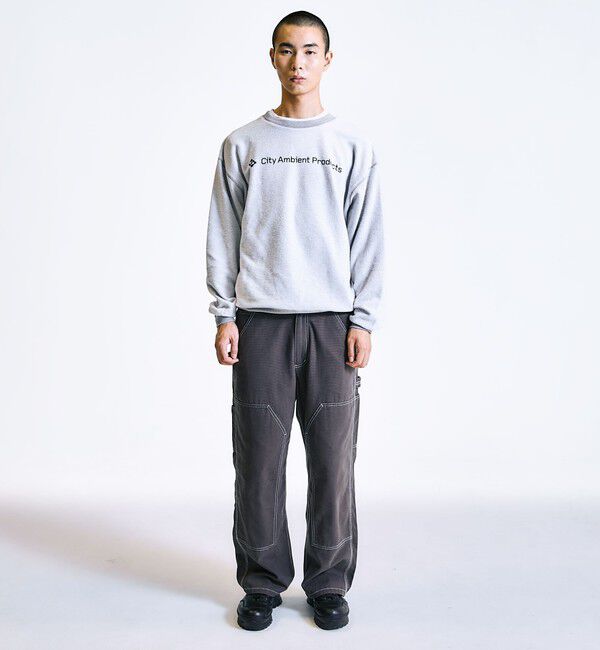 SHIPS「City Ambient Products: ロゴ プリント リバース スウェット」|スウェット・ジャージ|
