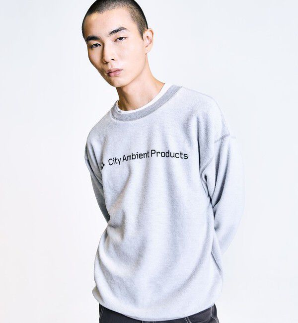 SHIPS「City Ambient Products: ロゴ プリント リバース スウェット」|スウェット・ジャージ|