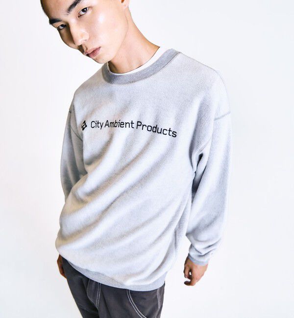 SHIPS「City Ambient Products: ロゴ プリント リバース スウェット」|スウェット・ジャージ|