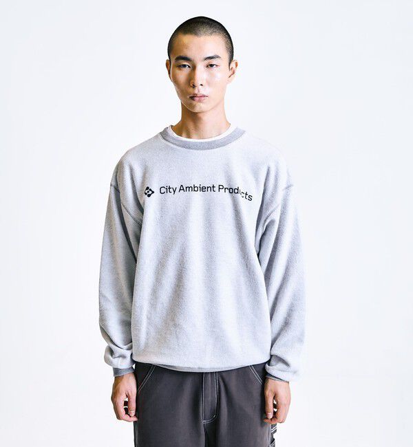 SHIPS「City Ambient Products: ロゴ プリント リバース スウェット」|スウェット・ジャージ|