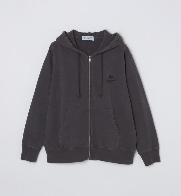 SHIPS「City Ambient Products: ロゴ エンブロイダリー ジップ パーカー」|パーカー|ダークグレー