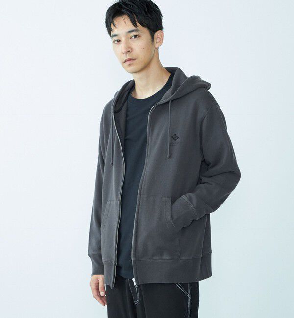 SHIPS「City Ambient Products: ロゴ エンブロイダリー ジップ パーカー」|パーカー|