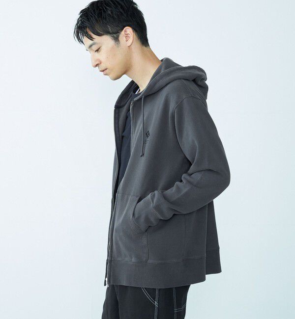 SHIPS「City Ambient Products: ロゴ エンブロイダリー ジップ パーカー」|パーカー|