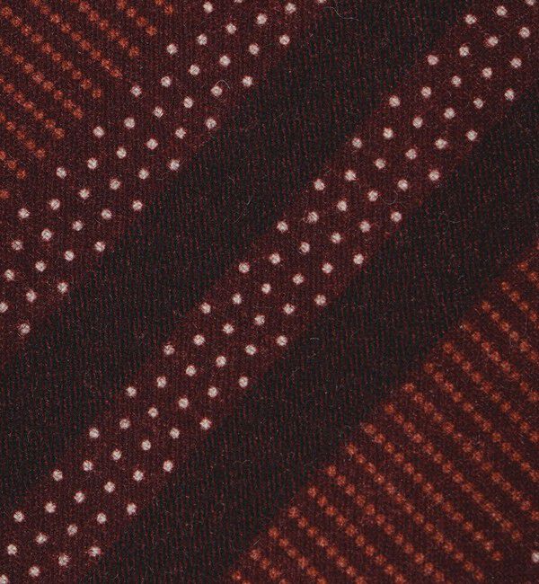 SHIPS「【SHIPS別注】Stefano Cau: ウール プリント ドット ストライプ ネクタイ」|ネクタイ・蝶ネクタイ|