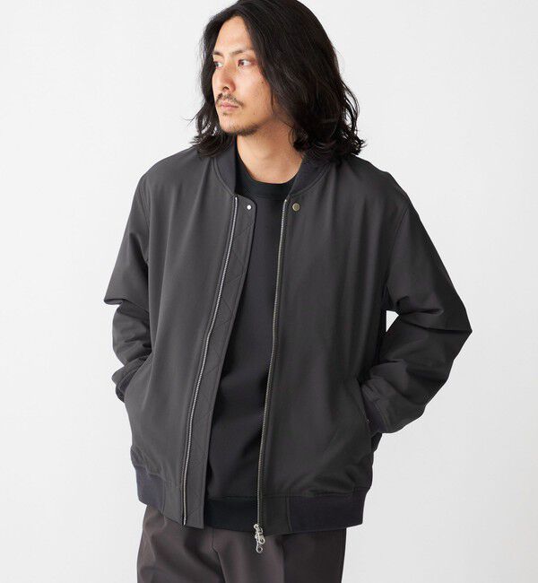 SHIPS「SHIPS: SOLOTEX(R) ストレッチ ミリタリー ブルゾン」|ブルゾン・スタジャン|