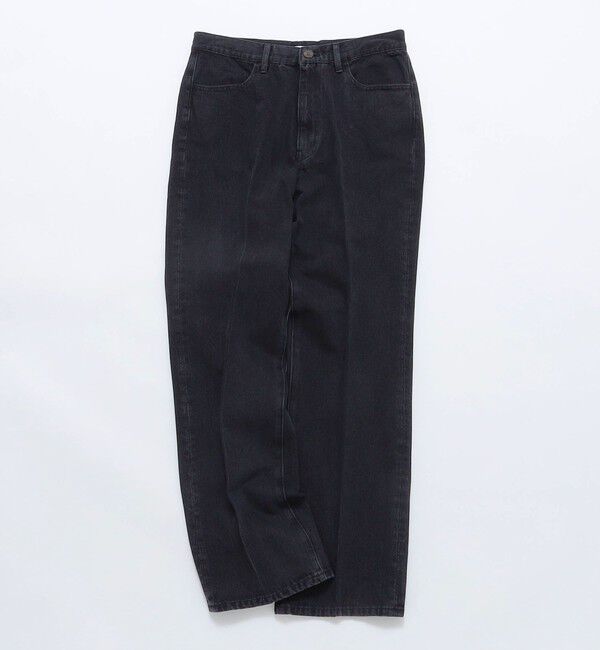 SHIPS「BATEAUX DE SHIPS: デニム フレア トラウザース」|デニム|ブラック