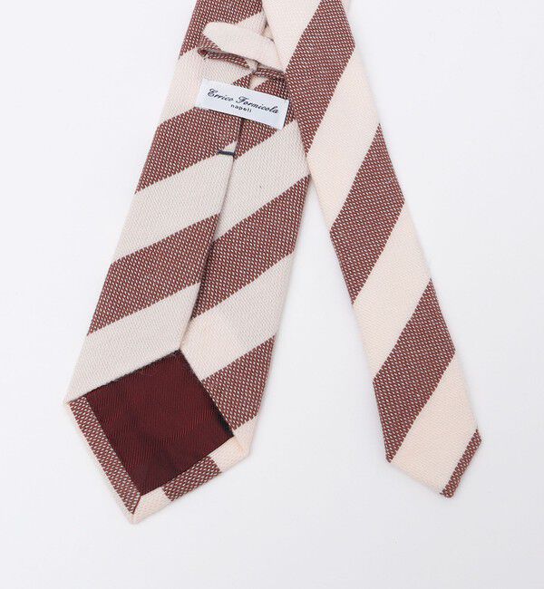 SHIPS「Errico Formicola: ウール/シルク ストライプ ネクタイ」|ネクタイ・蝶ネクタイ|