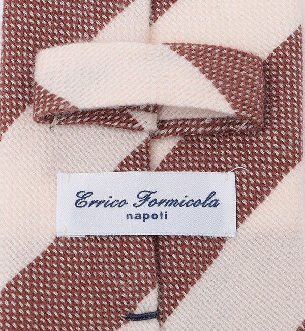 SHIPS「Errico Formicola: ウール/シルク ストライプ ネクタイ」|ネクタイ・蝶ネクタイ|