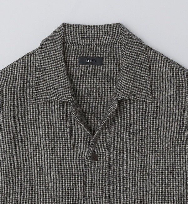 SHIPS「SHIPS: ブラッシュド シャツ アウター」|ブルゾン・スタジャン|