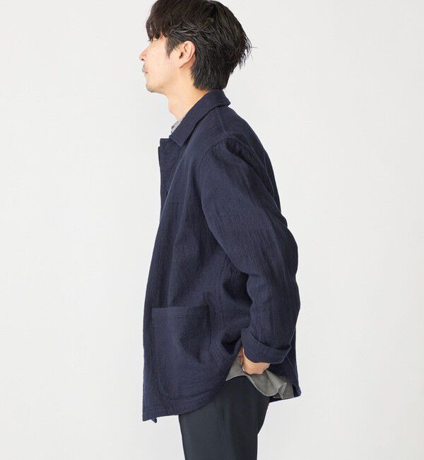 SHIPS「SHIPS: ブラッシュド シャツ アウター」|ブルゾン・スタジャン|