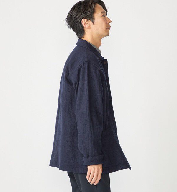 SHIPS「SHIPS: ブラッシュド シャツ アウター」|ブルゾン・スタジャン|