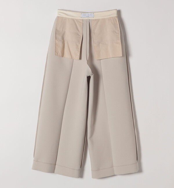 SHIPS any「SHIPS any:〈洗濯機可能〉ダブルクロス クロップド ワイド パンツ ［NAVY BLUE］」|その他|