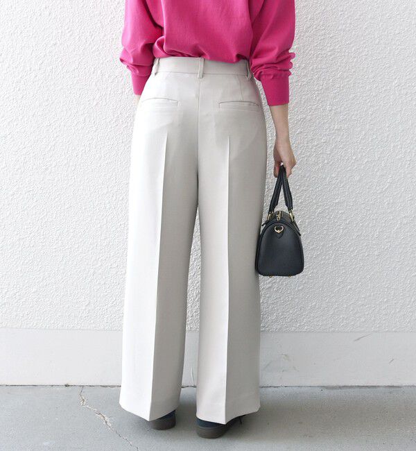 SHIPS any「SHIPS any:〈洗濯機可能〉ダブルクロス クロップド ワイド パンツ ［NAVY BLUE］」|その他|