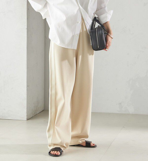 SHIPS for women「〈手洗い可能〉サイドライン ニット パンツ」|その他|