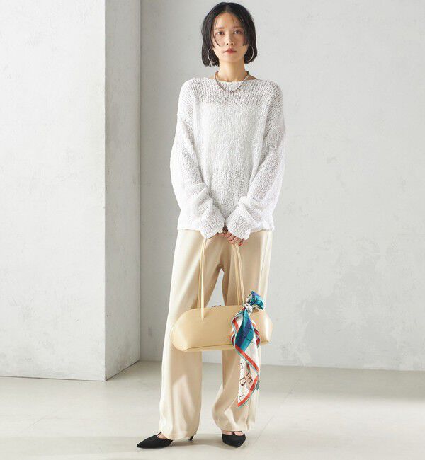 SHIPS for women「〈手洗い可能〉サイドライン ニット パンツ」|その他|