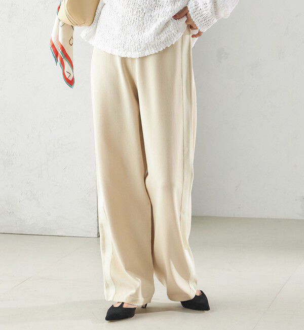 SHIPS for women「〈手洗い可能〉サイドライン ニット パンツ」|その他|