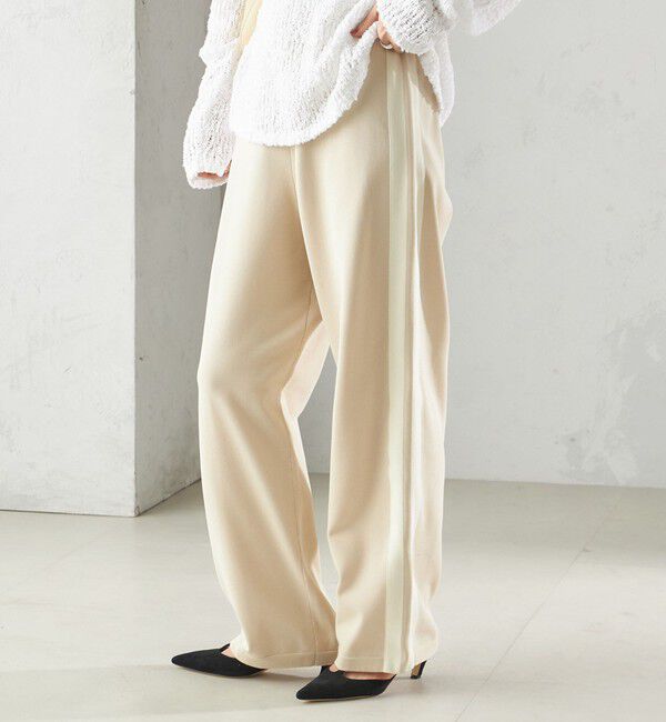 SHIPS for women「〈手洗い可能〉サイドライン ニット パンツ」|その他|