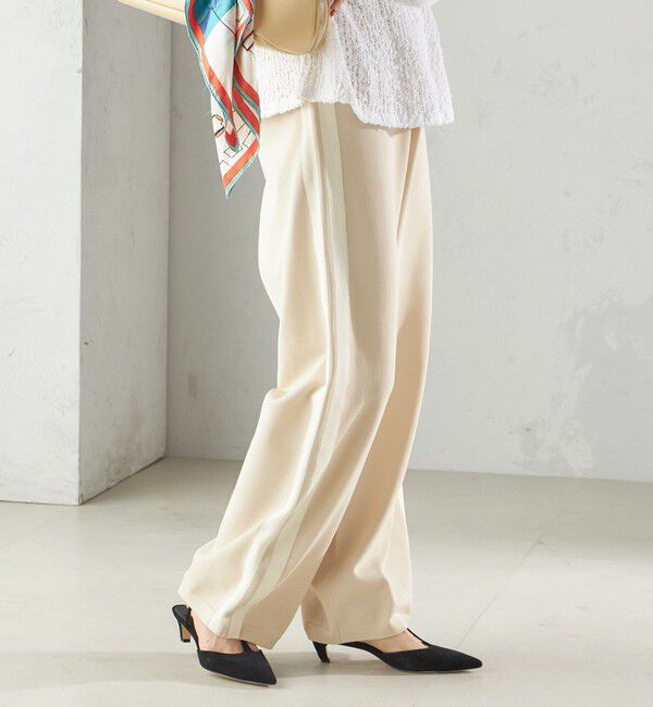 SHIPS for women「〈手洗い可能〉サイドライン ニット パンツ」|その他|