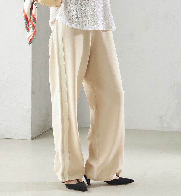 SHIPS for women「〈手洗い可能〉サイドライン ニット パンツ」|その他|