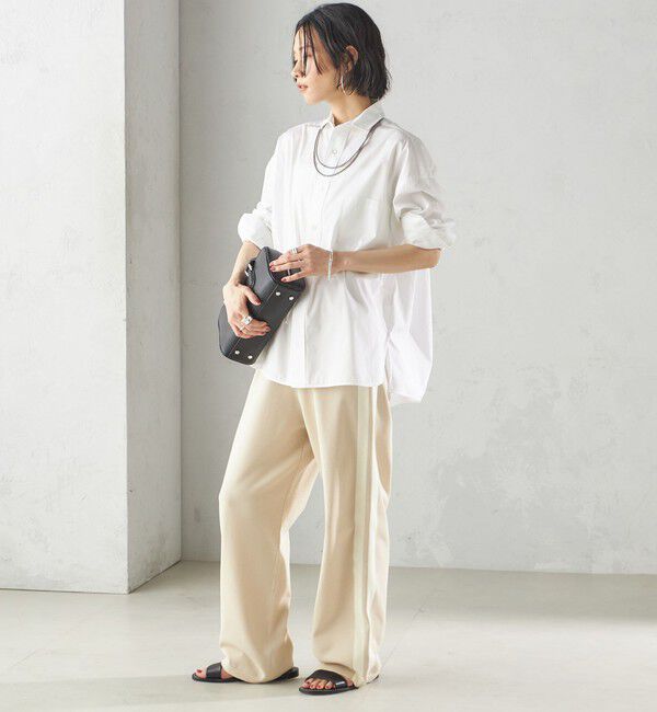 SHIPS for women「〈手洗い可能〉サイドライン ニット パンツ」|その他|