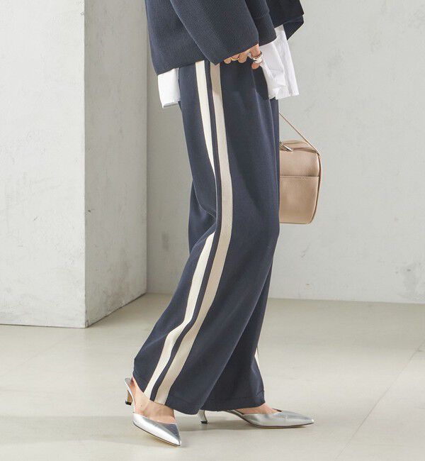 SHIPS for women「〈手洗い可能〉サイドライン ニット パンツ」|その他|