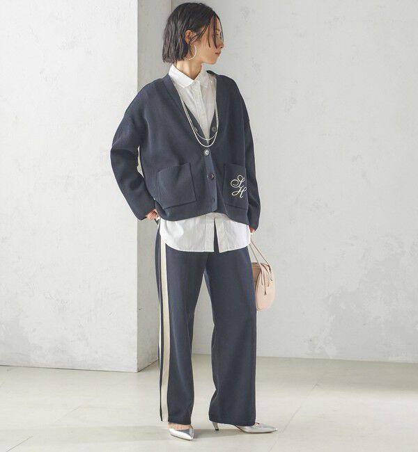 SHIPS for women「〈手洗い可能〉サイドライン ニット パンツ」|その他|