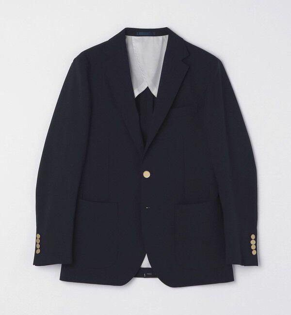 SHIPS Colors 「SHIPS Colors:〈手洗い可能〉シングルブレスト ネイビー ジャケット」|テーラードジャケット|