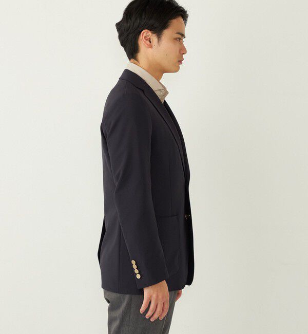 SHIPS Colors 「SHIPS Colors:〈手洗い可能〉シングルブレスト ネイビー ジャケット」|テーラードジャケット|