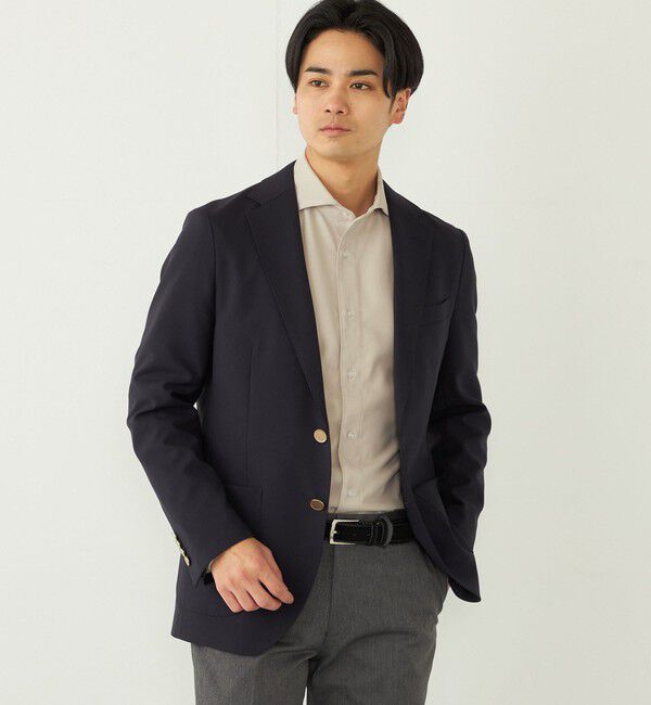 SHIPS Colors 「SHIPS Colors:〈手洗い可能〉シングルブレスト ネイビー ジャケット」|テーラードジャケット|
