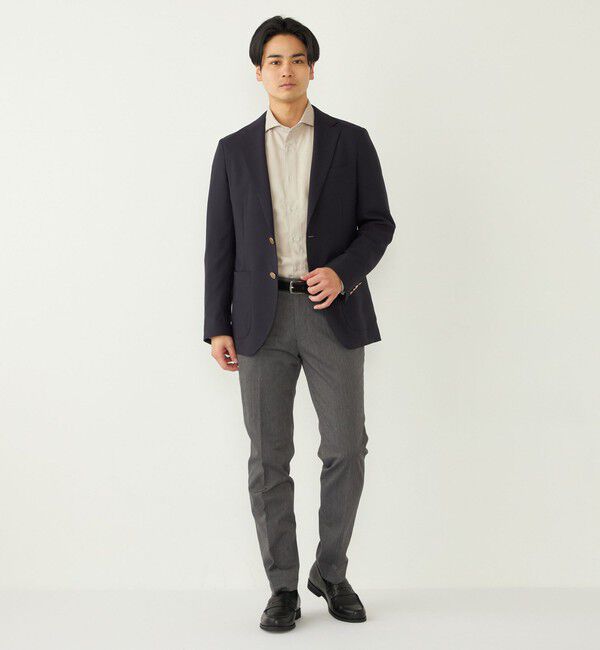SHIPS Colors 「SHIPS Colors:〈手洗い可能〉シングルブレスト ネイビー ジャケット」|テーラードジャケット|
