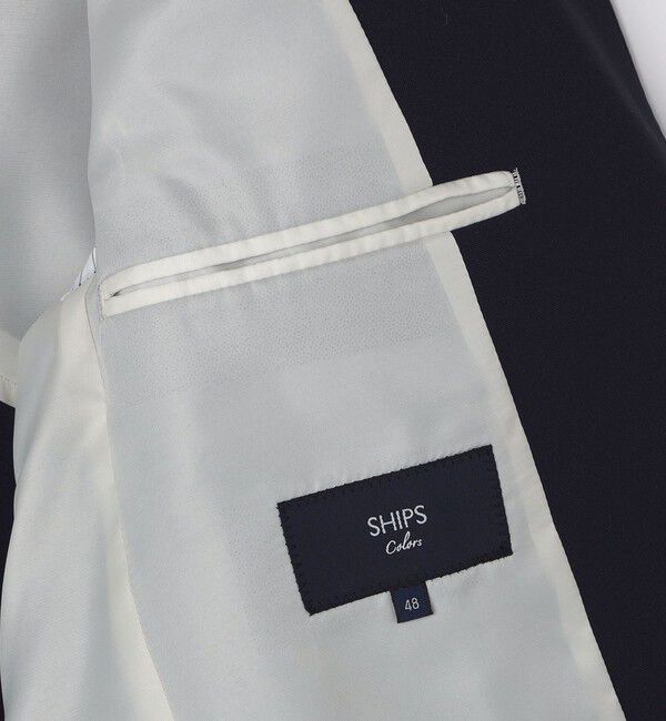 SHIPS Colors 「SHIPS Colors:〈手洗い可能〉シングルブレスト ネイビー ジャケット」|テーラードジャケット|