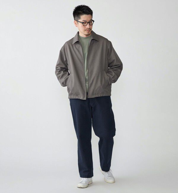 SHIPS「SHIPS: ウール ライク ポリエステル ジップ ブルゾン」|ブルゾン・スタジャン|